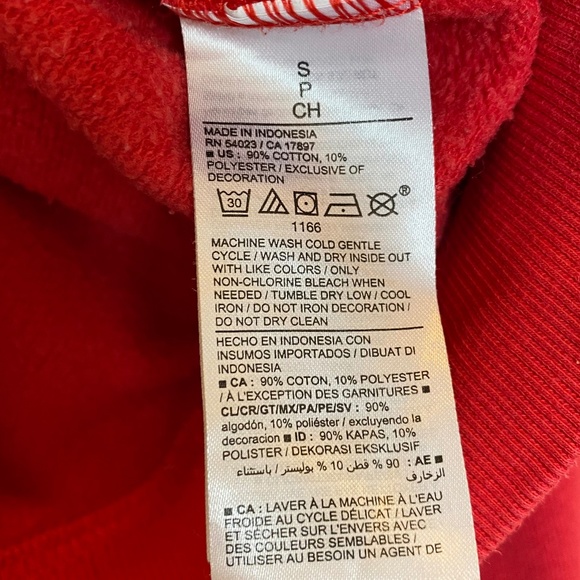 Old Navy Good Vibes Red Sweatshirt - Picture 8 of 9